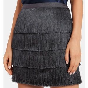 Intermix Grey Party Mini Skirt Size 10 NWT